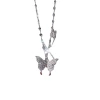 Fangxing S925 sterling silver butterfly Necklace, a new and niche design pendant with a light luxury and high-end feel for autumn and winter, a best-selling collarbone chain Item Picture